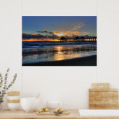 Niedriger Sonnenuntergang Poster (Küche)