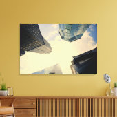 Niedriger Winkel des Chrysler-Gebäude Leinwanddruck (Insitu (Wohnzimmer))