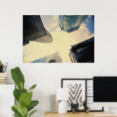 Niedriger Winkel des Chrysler-Gebäude Poster (Heimbüro)