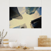 Niedriger Winkel des Chrysler-Gebäude Poster (Küche)