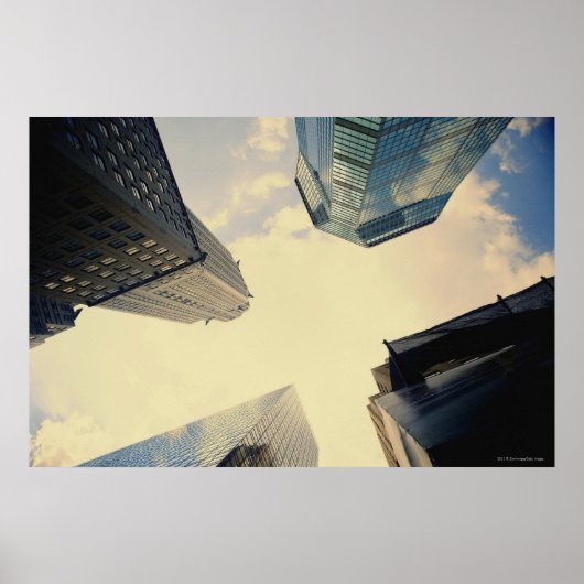 Niedriger Winkel des Chrysler-Gebäude Poster (Vorne)