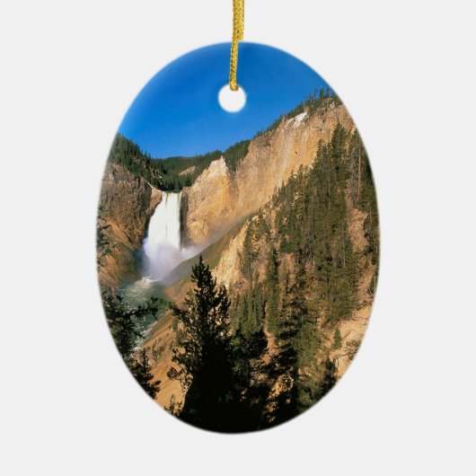 Niedrigere Fälle Wyoming Yellowstone Keramikornament (Vorne)