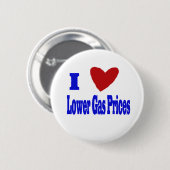 niedrigere Gaspreise der Liebe I Button (Vorne & Hinten)
