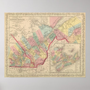 Niedrigere Ostregion Kanadas Poster