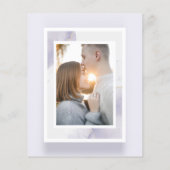 Niedriges Budget Crescent Moon Foto Save the Date (Rückseite)