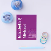 Niedriges Budget Moderne, kühne Texteinladung zur  Flyer (Einzeln)