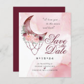 Niedriges Budget Rustikaler Crescent Moon Mandala (Vorne/Hinten)