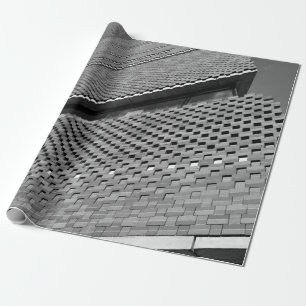 NIEDRIGES FOTO DES ARCHITEKTONISCHEN GEBÄUDE GESCHENKPAPIER