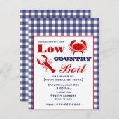 Niedriges Land-Blutgeschwür-Krabben-u. Einladung (Vorne/Hinten)