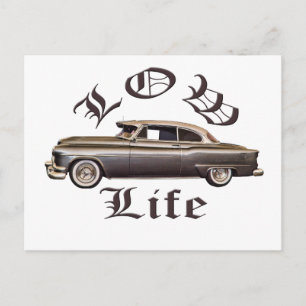 Niedriges Leben Oldsmobile Lowrider Postkarte