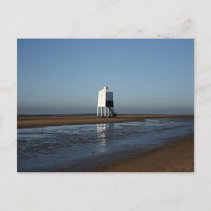 Niedriges Leuchtturm, Burnham on Sea, Somerset, Ve Postkarte
