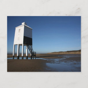 Niedriges Leuchtturm, Burnham on Sea, Somerset, Ve Postkarte