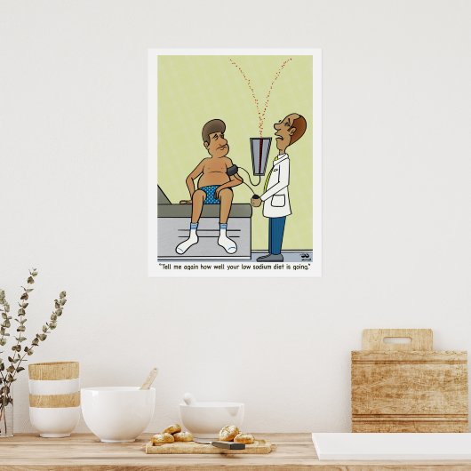 Niedriges Natrium Poster (Küche)