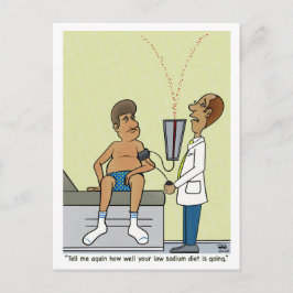 Niedriges Natrium Postkarte