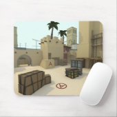 Niedriges Poly-CSGO Karten-Trugbild Mousepad (Mit Mouse)
