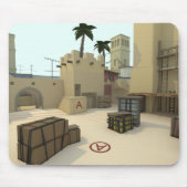 Niedriges Poly-CSGO Karten-Trugbild Mousepad (Vorne)