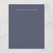 NIEDRIGES PREISGEFÜHRTES Dusty Blue Foto Save the Flyer (Hinten)