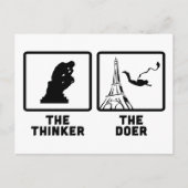 Niedriges Springen Postkarte (Vorderseite)