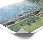 Niedriges Tal, Erde des Mooses Poster (Ecke)