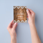 Niedrigste Budget Hochzeit FLYER Rustikale Spitze (Gruppe)