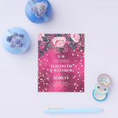 Niedrigste Budget Hochzeiten FLYER Metallic Pink B (Einzeln)