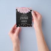 Niedrigste Budget Hochzeiten FLYER Pink Black Dais (Gruppe)