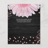Niedrigste Budget Hochzeiten FLYER Pink Black Dais (Hinten)