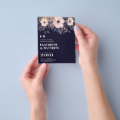 Niedrigste Budget Hochzeiten FLYER Pink Blue Flora (Gruppe)