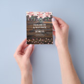Niedrigste Budget Hochzeiten FLYER Rustikal rosa B (Gruppe)