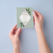 NIEDRIGSTE HAUSHALTSEINLADUNGEN Grünflächen Rahmen Flyer (Gruppe)