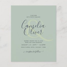 NIEDRIGSTE HAUSHALTSKalligraphie Flyer