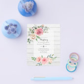 NIEDRIGSTE HAUSHALTSMITTEL Rosenblumen Einladungen Flyer (Einzeln)