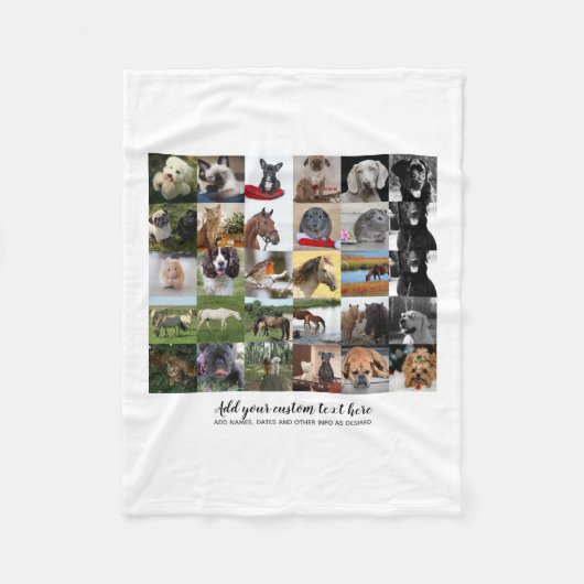 Niedrigste Preise! 35 x FOTO Collage und benutzerd Fleecedecke (Vorderseite)