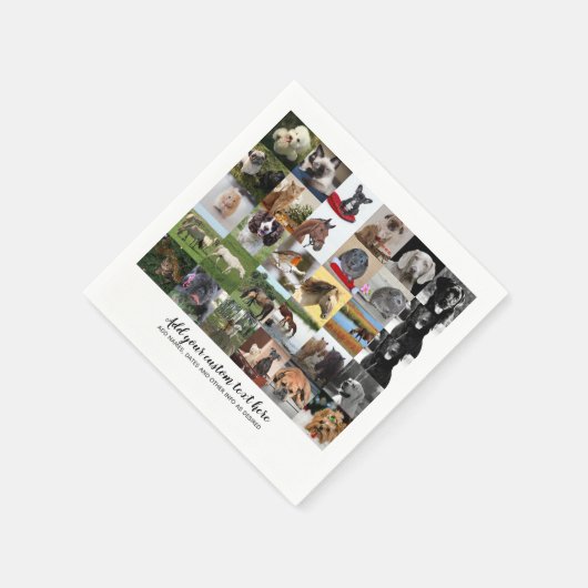 Niedrigste Preise! 35 x FOTO Collage und benutzerd Serviette (Ecke)