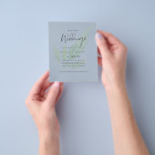 NIEDRIGSTE PREISE Botanischer Dusty Blue Wedding F Flyer (Gruppe)