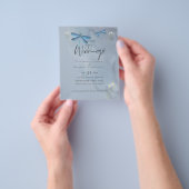 NIEDRIGSTE PREISE Dragon Flies Dusty Blue Wedding Flyer (Gruppe)