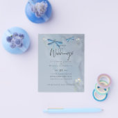 NIEDRIGSTE PREISE Dragon Flies Dusty Blue Wedding Flyer (Einzeln)