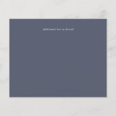 NIEDRIGSTE PREISE Dusty Blue Wedding Flyer (Hinten)