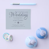 NIEDRIGSTE PREISE Dusty Blue Wedding Flyer (Einzeln)