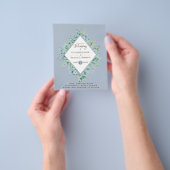 NIEDRIGSTE PREISE Eukalyptus Dusty Blue Wedding Flyer (Gruppe)