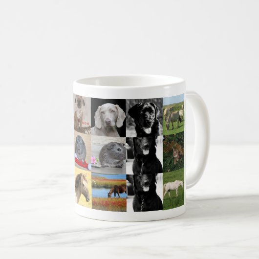 Niedrigste Preise! FOTO-Collage und benutzerdefini Kaffeetasse (VorderseiteRechts)