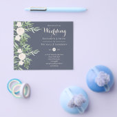 NIEDRIGSTE PREISE Magnolia Dusty Blue Blume Weddin Flyer (Einzeln)