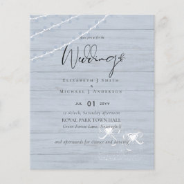 NIEDRIGSTE PREISE Mason Jars Dusty Blue Wedding Fl Flyer