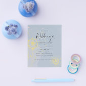 NIEDRIGSTE PREISE Sonnenblume Dusty Blue Wedding F Flyer (Einzeln)