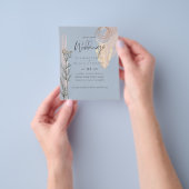 NIEDRIGSTE PRICED Boho Dusty Blue Wedding Flyer (Gruppe)