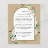 Niedrigster BUDGET White Roses Wedites Arch Flyer (Hinten)