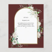 Niedrigster BUDGET White Roses Wedites Arch Flyer (Hinten)