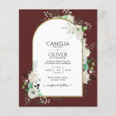 Niedrigster BUDGET White Roses Wedites Arch Flyer (Vorne)