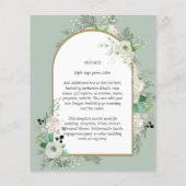 Niedrigster BUDGET White Roses Wedites Arch Flyer (Hinten)
