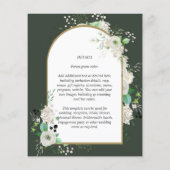 Niedrigster BUDGET White Roses Wedites Arch Flyer (Hinten)